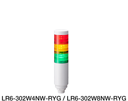 積層信号灯（Φ60）シグナル・タワー(R) LR6（M12コネクタ仕様）