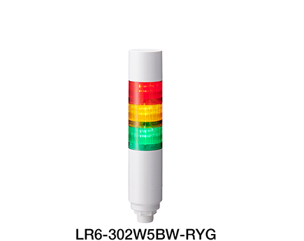 積層信号灯（Φ60）シグナル・タワー(R) LR6（M12コネクタ仕様）