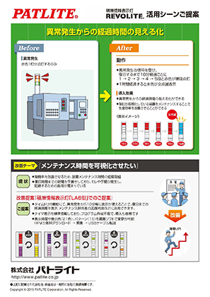 メンテナンス時間を可視化させたい