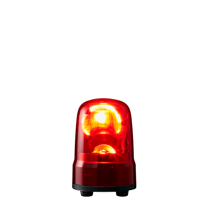 パトライト PATLITE 表示灯 SL08-M1KTB-R Φ80 DC12?24V 発光パターン（3種） 赤色 ブザー付 2点穴式取付 - 1