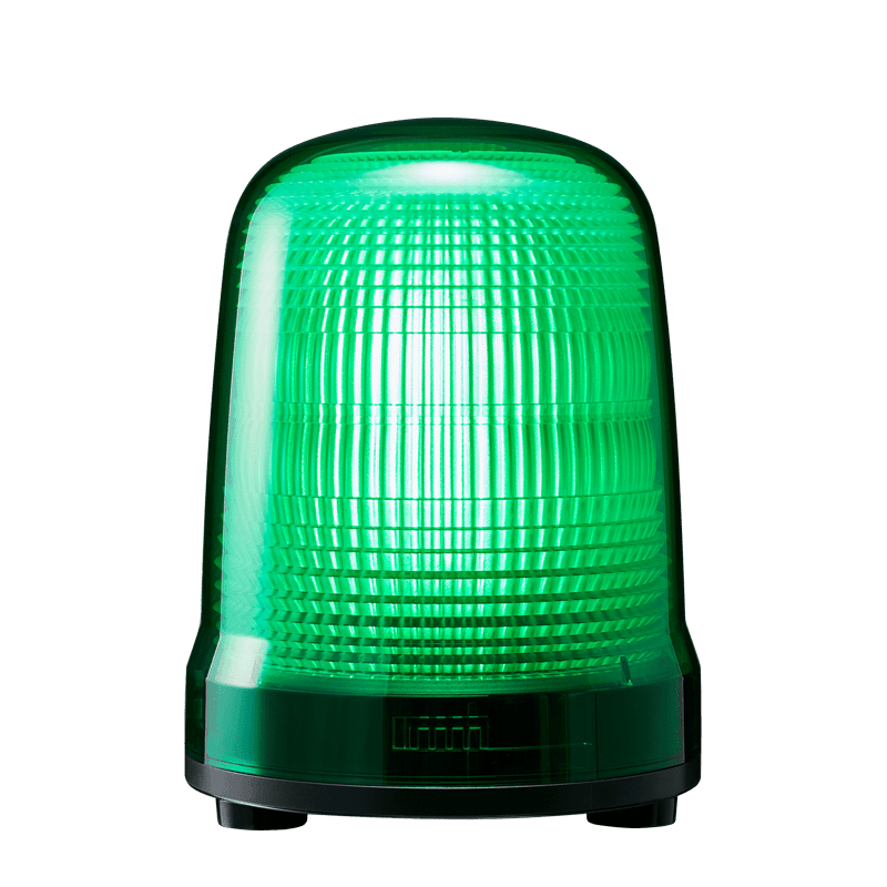 パトライト 表示灯 SL08-M1JN-G Φ80 DC12?24V 発光パターン（3種） 緑色 3点ボルト足取付 - 3