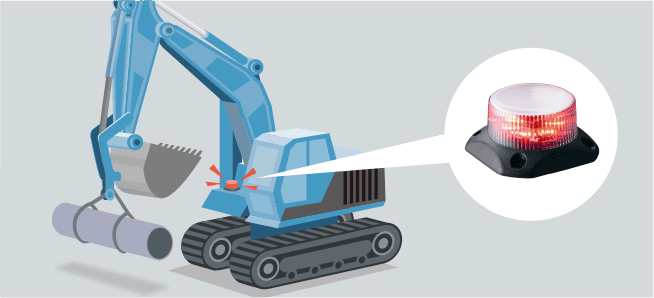 建設機械の過負荷防止表示