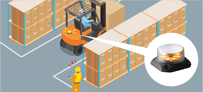 遠隔操縦している小型建設機械の状態表示