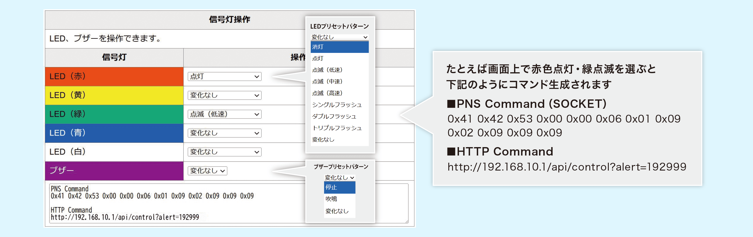 信号灯制御ソフトイメージ