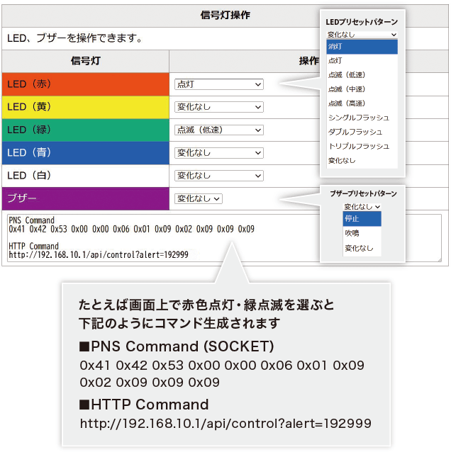 信号灯制御ソフトイメージ