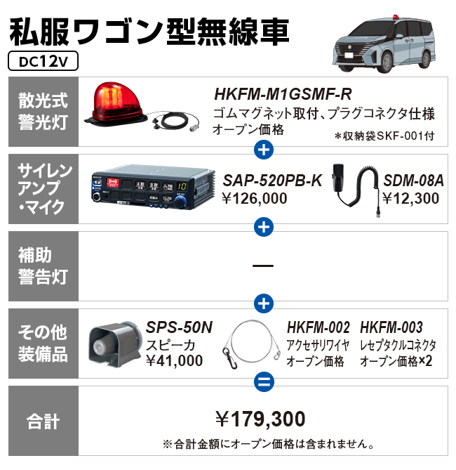 私服ワゴン型無線車