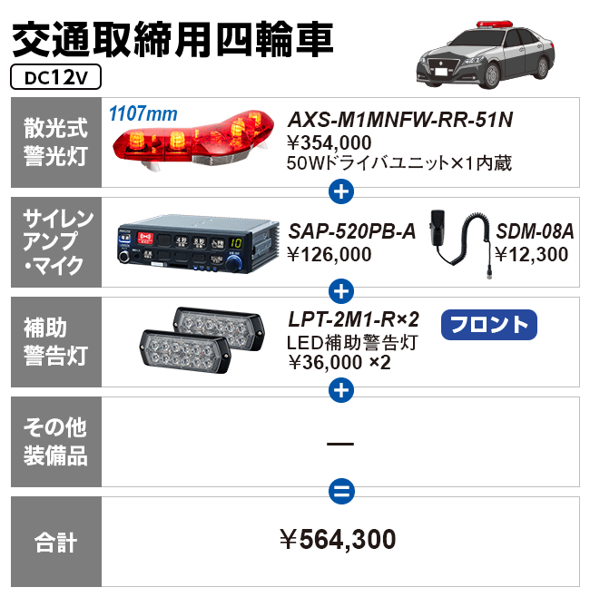 交通取締四輪車