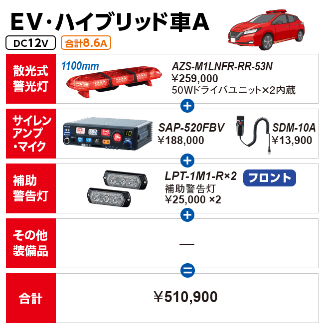 EV・ハイブリッド車A