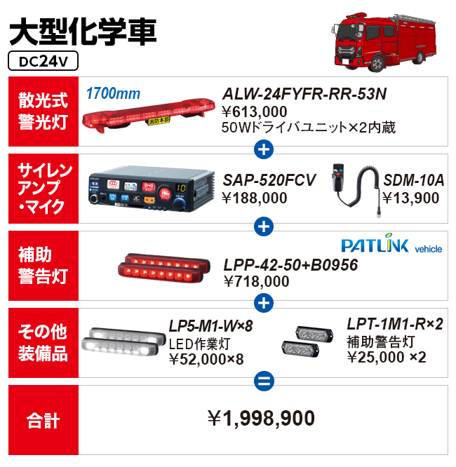 大型化学車