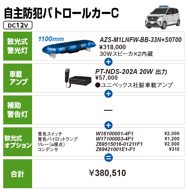 自主防犯パトロールカーC
