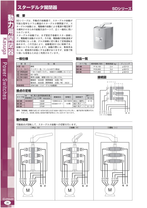 dcatal_動力・ホイスト用押ボタン開閉器